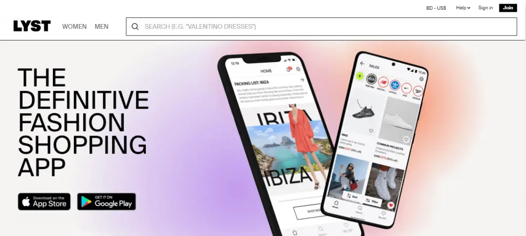 Lyst Shopping Application
