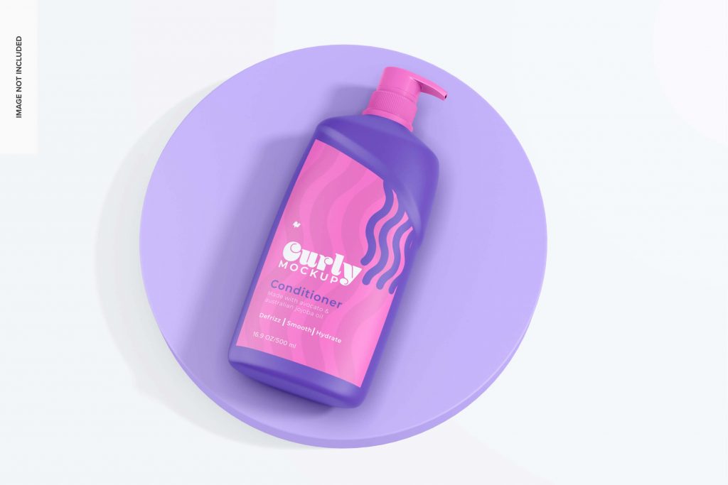 25800721 500 ml shampoo bottle mockup top view 1