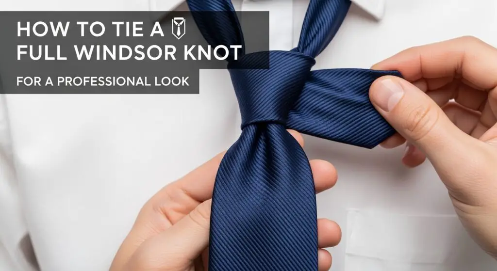How to Tie a Full Windsor Knot for a Professional Look