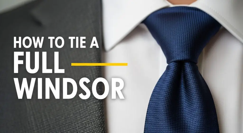 How to tie a full windsor