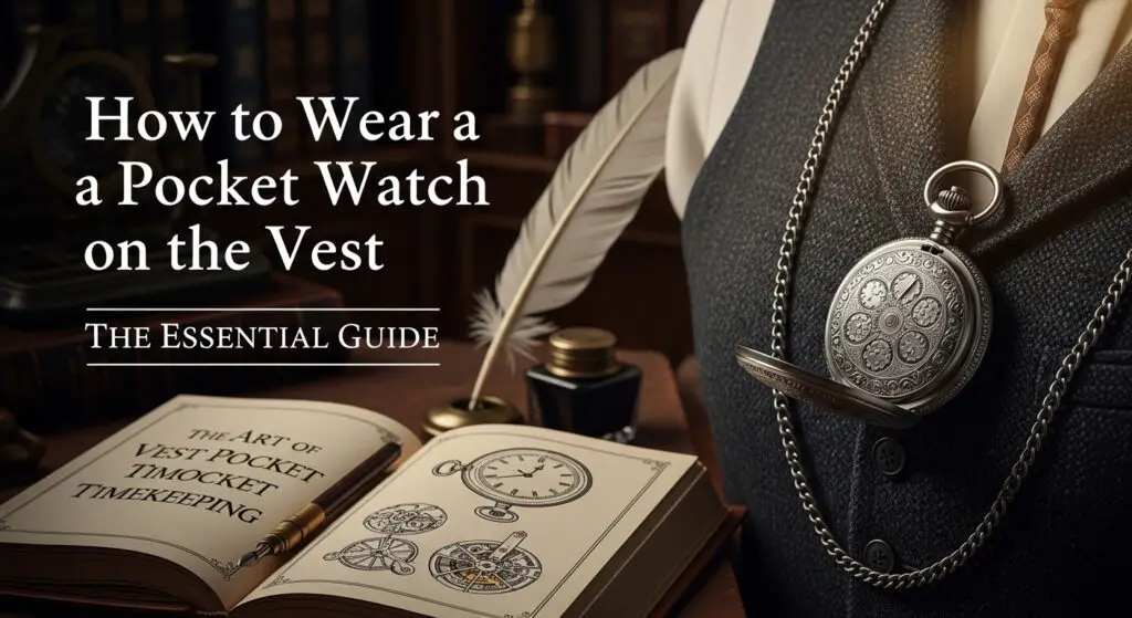 How to wear a pocket watch on a vest