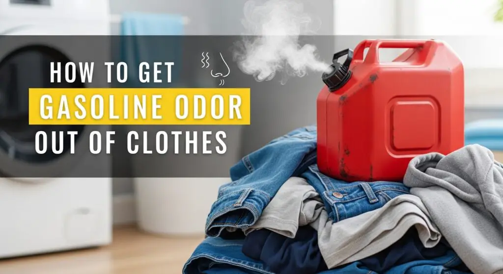 How to get gasoline odor out of clothes