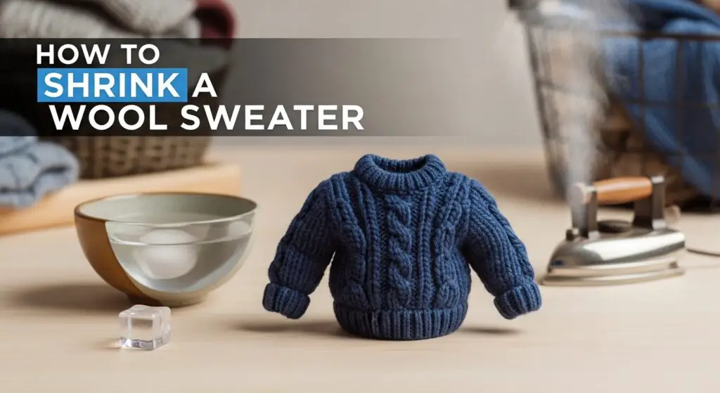 How to shrink a wool sweater