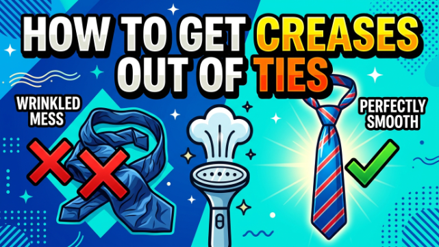 How to get creases out of ties neckties